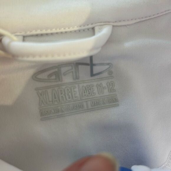 NWT Garb clothing for young people white and pink three-quarter zip performance - Picture 3 of 5
